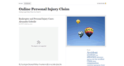 Desktop Screenshot of onlinepersonalinjuryclaim.org