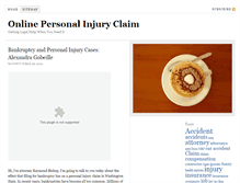 Tablet Screenshot of onlinepersonalinjuryclaim.org